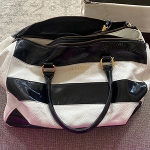 Claudia Firenze black and white purse